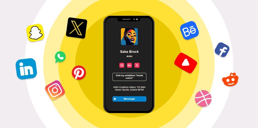 Social Media Links and Website