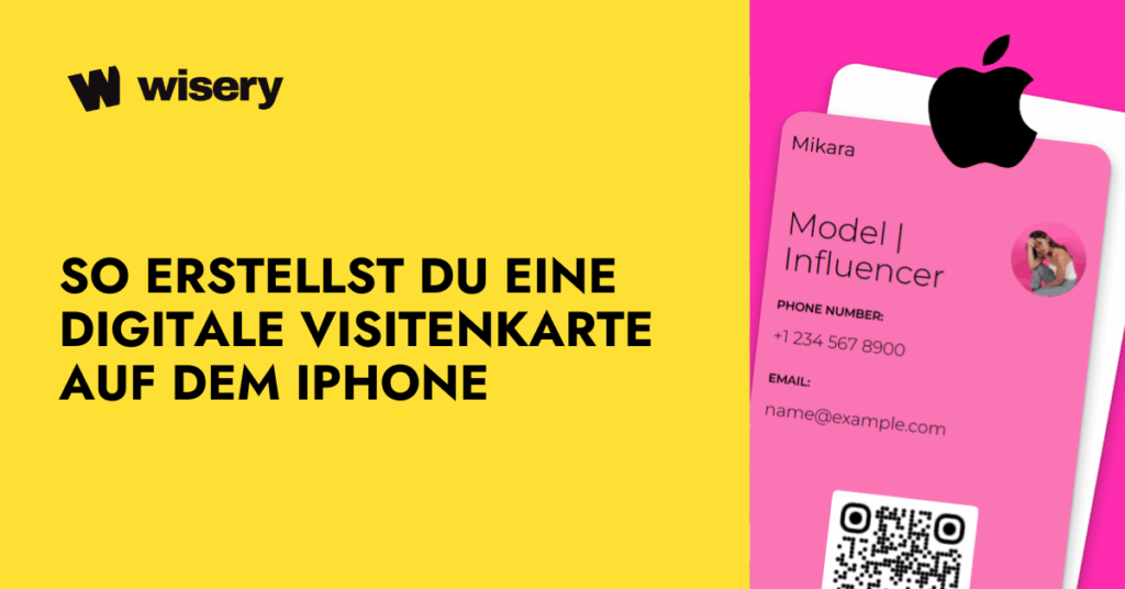 So erstellst du eine digitale Visitenkarte auf dem iPhone