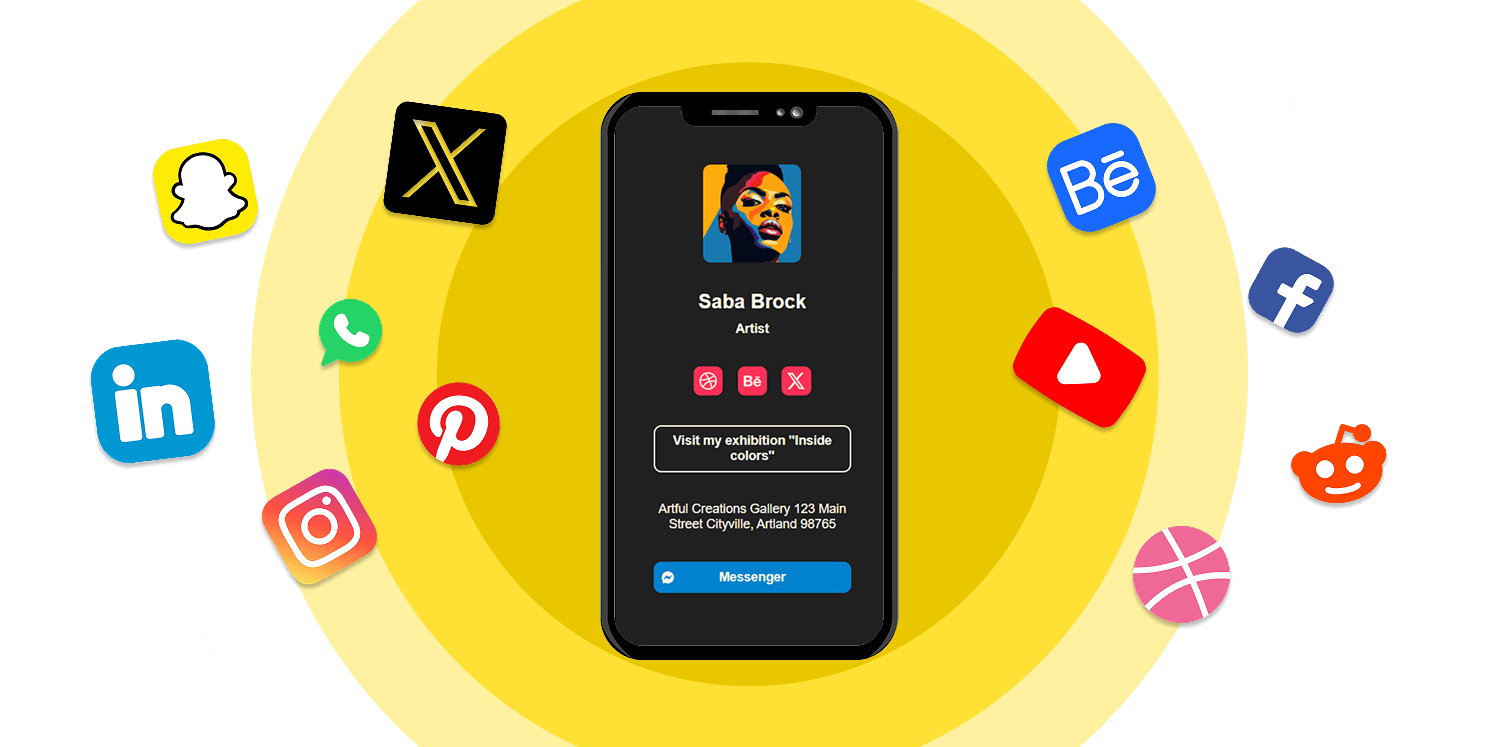 Social Media Links and Website