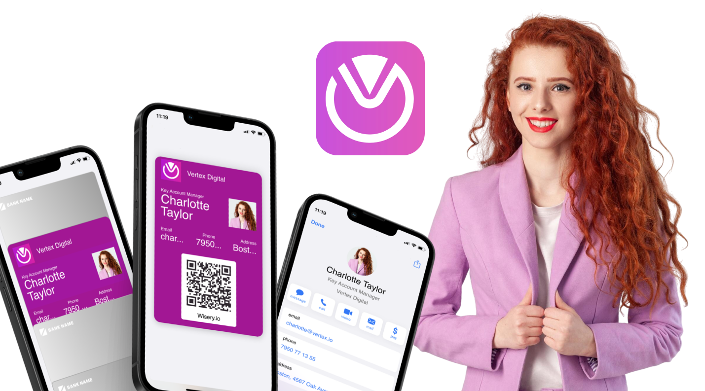 Branded Digital Business Cards example