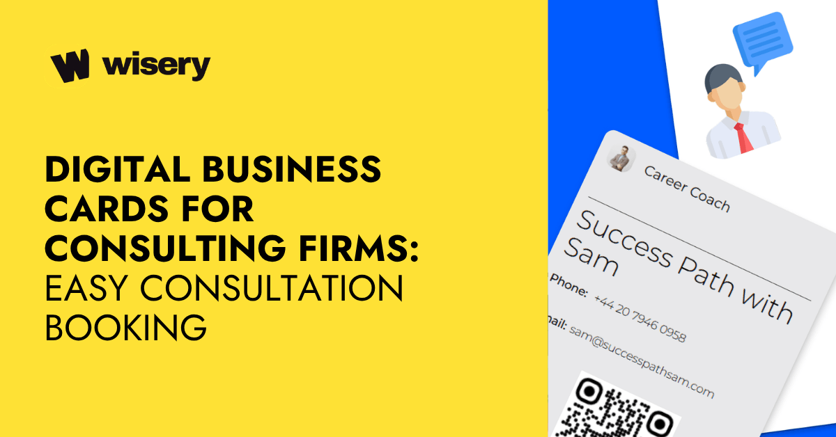 Digital Business Cards for Consulting Firms Easy Consultation Booking
