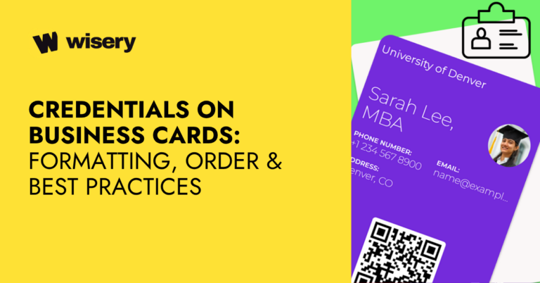 Credentials on Business Cards: Formatting, Order & Best Practices