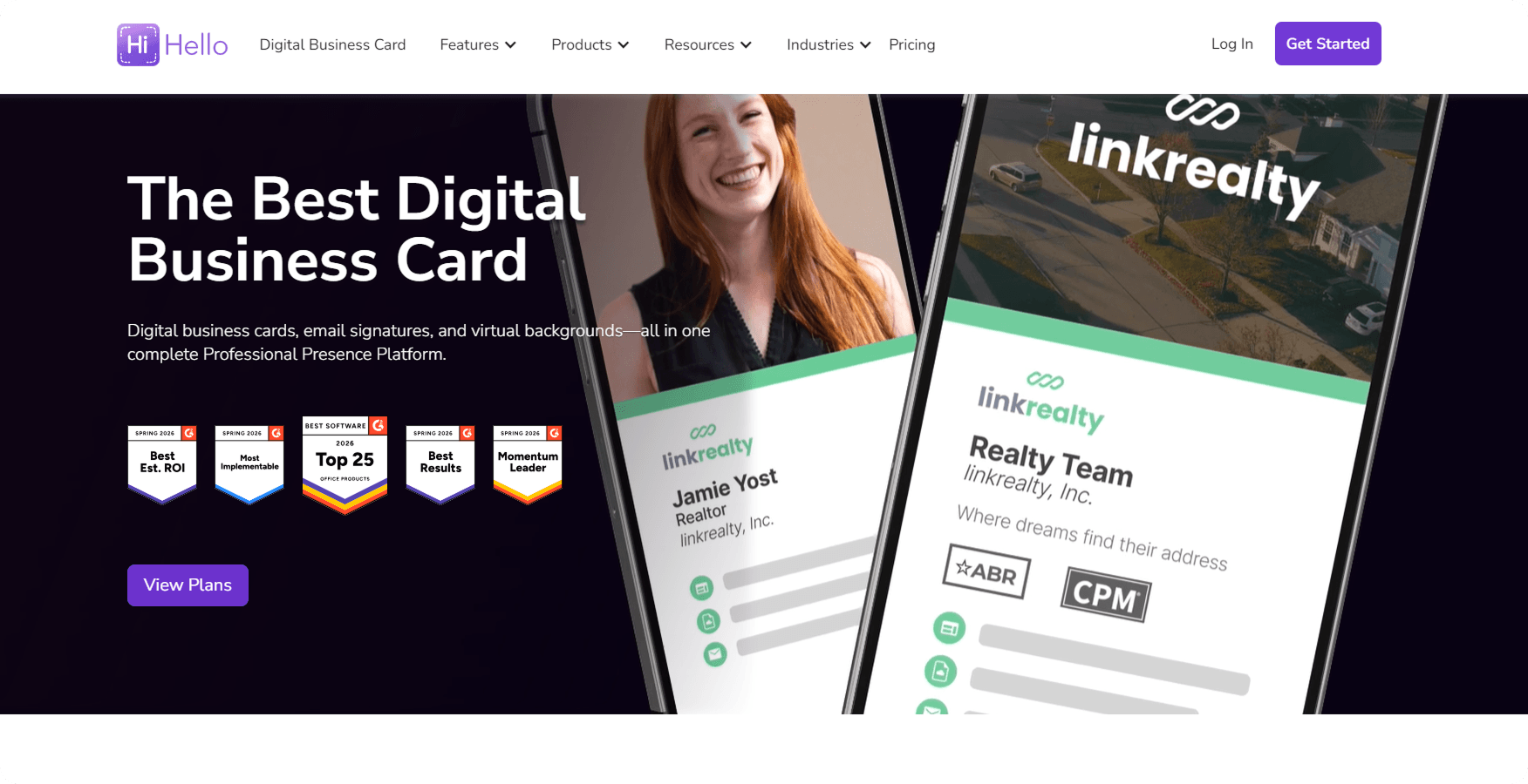 Hihello-homepage-screenshot
