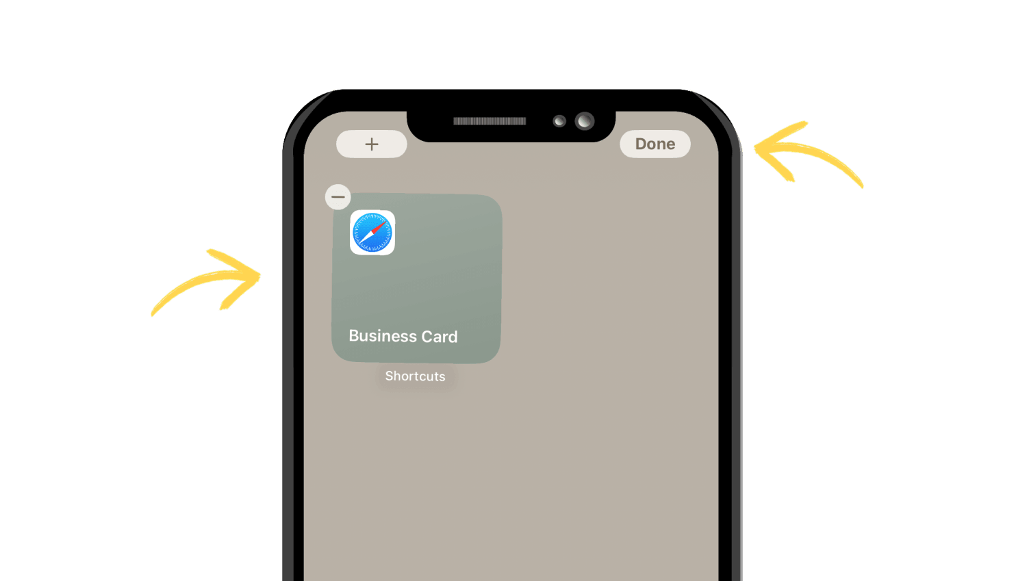 Add a ShortCut on the Iphone for a Quick Access