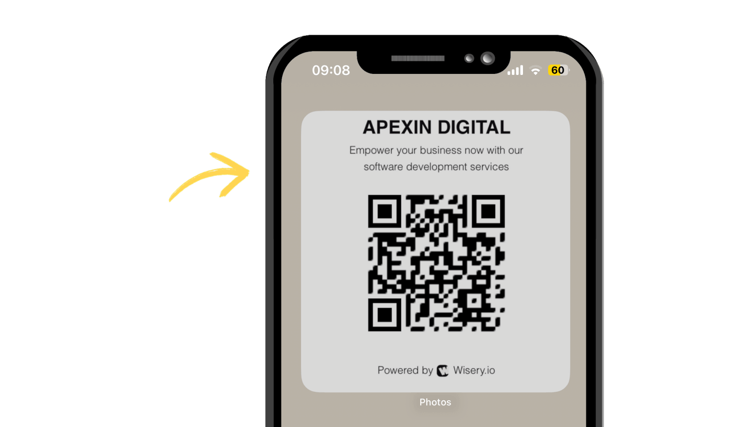 The way Qr Code Widget look on the Screen