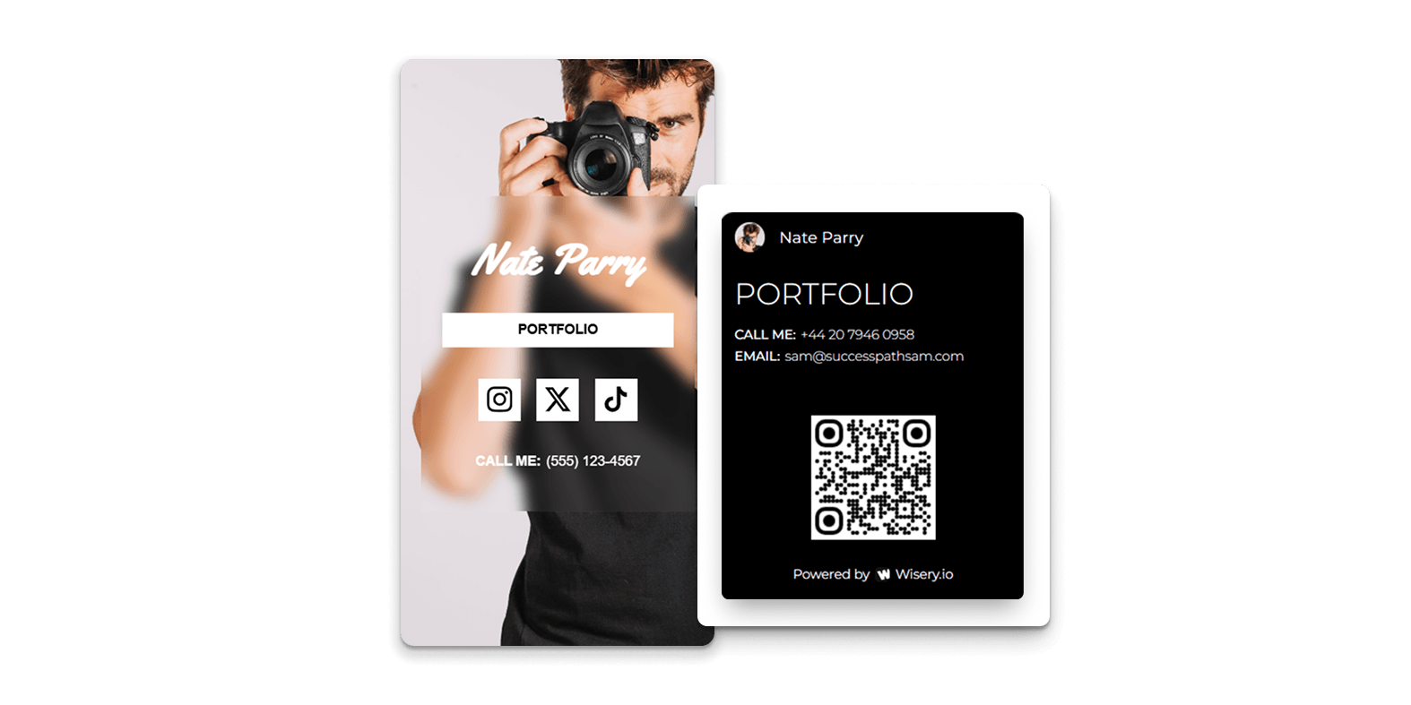 Digitale Visitenkarte für Fotografen